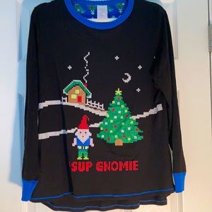 Cutest ever! ‘Sup Gnomie pj top or casual shirt Sz L